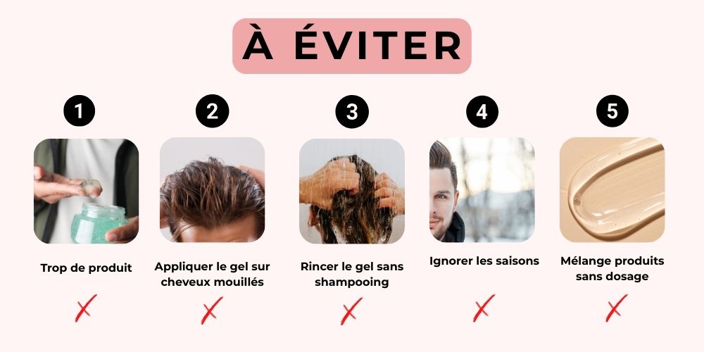 Erreurs fréquentes coiffage hiver homme infographie
